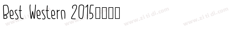 Best Western 2015字体转换